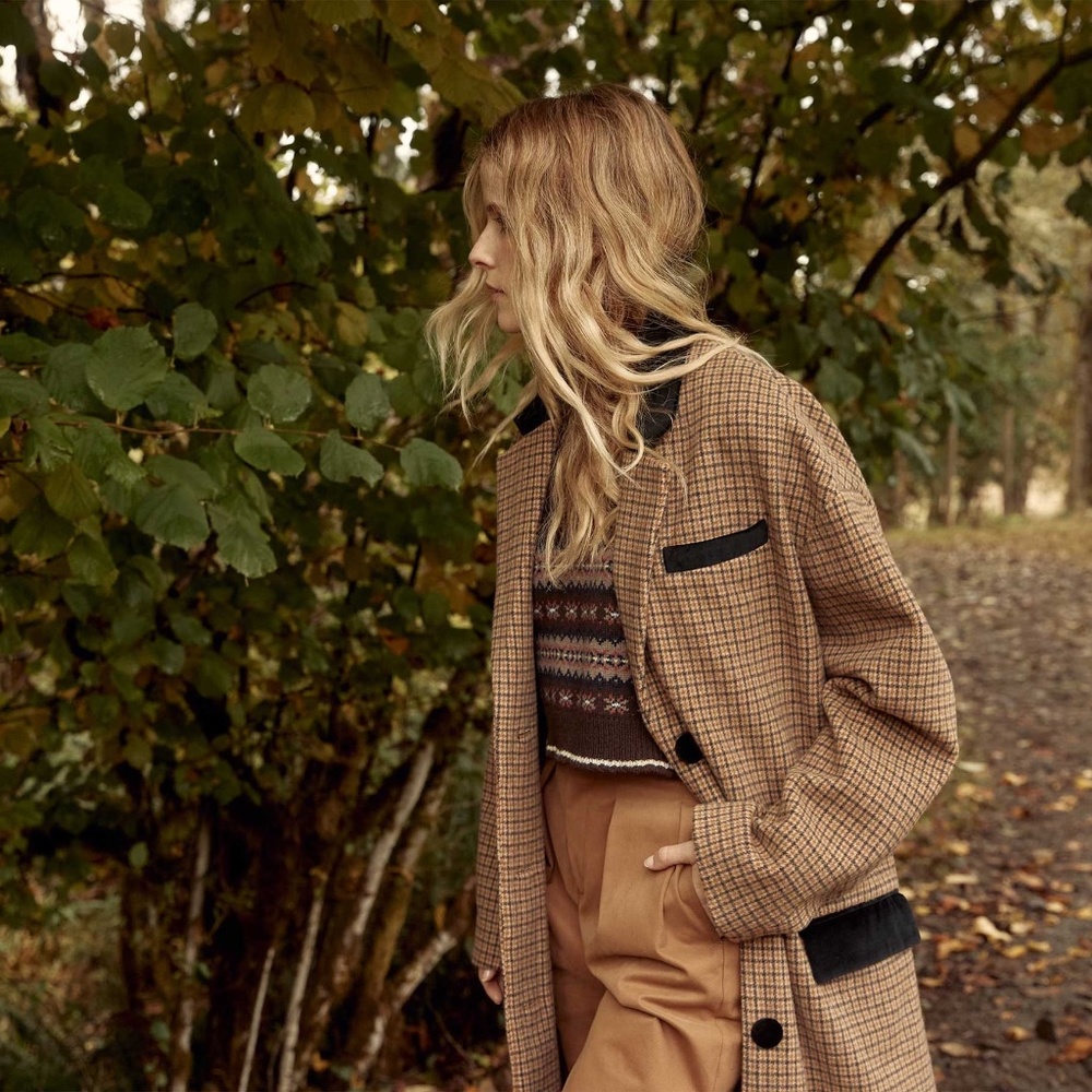 ISO DÔEN Heirloom | Barton Coat - Houndstooth (XS)